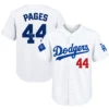 Dodgers Andy Pages White Jersey Big & Tall Bold Style