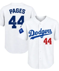 Dodgers Andy Pages White Jersey Big & Tall Bold Style
