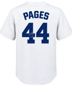 Dodgers Andy Pages White Jersey Big & Tall Bold Style
