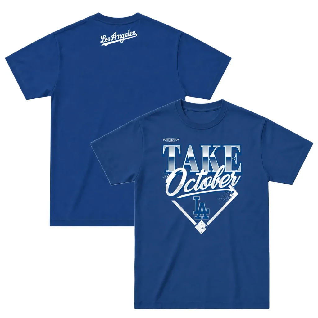 Dodgers Division Series Navy Tshirt - Bold 2026 MLB Champions Locker Room Fan Wear