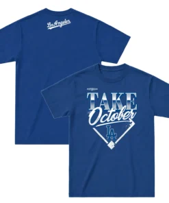 Dodgers Division Series Navy Tshirt - Bold 2026 MLB Champions Lock Room Fan Wear