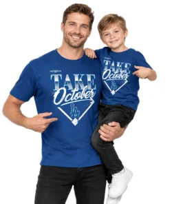 Dodgers Division Series Navy Tshirt - Bold 2026 MLB Champions Lock Room Fan Wear-dad-son