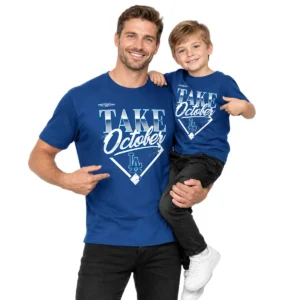 Dodgers Division Series Navy Tshirt - Bold 2026 MLB Champions Lock Room Fan Wear-dad-son