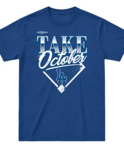 Dodgers Division Series Navy Tshirt - Bold 2026 MLB Champions Lock Room Fan Wear