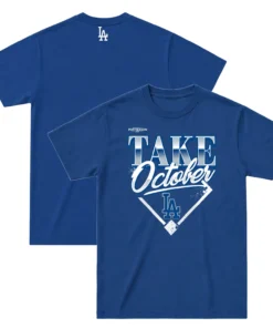 Dodgers MLB Division Champions Navy Tshirt - Bold 2026 MLB Locker Room Fan Wear