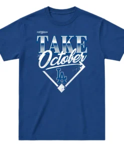 Dodgers MLB Division Champions Navy Tshirt - Bold 2026 MLB Locker Room Fan Wear