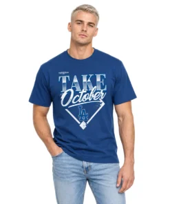 Dodgers MLB Division Champions Navy Tshirt - Bold 2026 MLB Locker Room Fan Wear