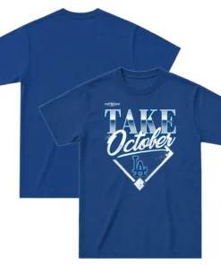 Dodgers MLB Division Series Navy Tshirt - Bold 2026 MLB