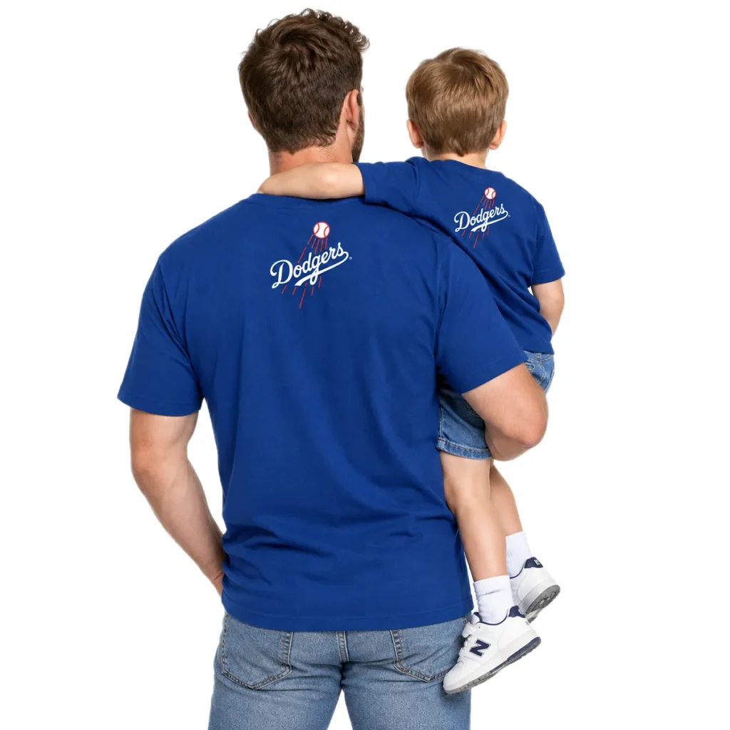 Dodgers MLB Division Series Navy Tshirt - Bold 2026 MLB Champions Locker Room Fan Wear
