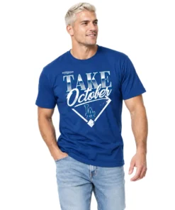 Dodgers MLB Division Navy Tshirt - Bold 2026 MLB Champions Lock Room Fan Wear