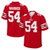 San Francisco 49ers Jersey front and back featuring Fred Warner number 54