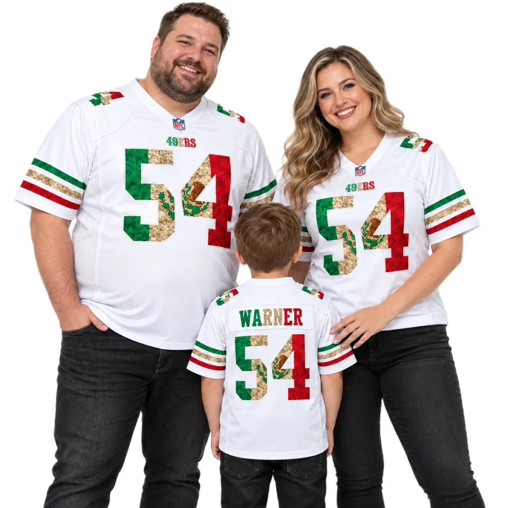 Fred Warner SF 49ers Mexico Jersey Bold Style