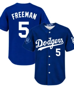 Freddie Freeman LA Dodgers Home Jersey Dynamic Blue Style
