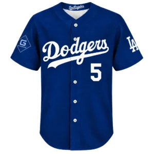 Freddie Freeman LA Dodgers Home Jersey Dynamic Blue Style