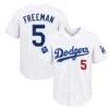 Freddie Freeman LA Dodgers Jersey Mens Bold Name and Numbers