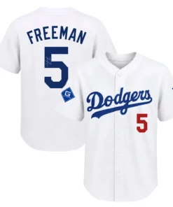 Freddie Freeman LA Dodgers Jersey Mens Bold Name and Numbers