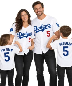Freddie Freeman LA Dodgers Jersey Mens Bold Name and Numbers