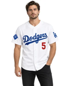 Freddie Freeman LA Dodgers Jersey Mens Bold Name and Numbers