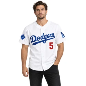 Freddie Freeman LA Dodgers Jersey Mens Bold Name and Numbers