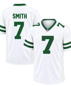 Geno Smith New York Jets White Jersey 2026 Bold Name & Number