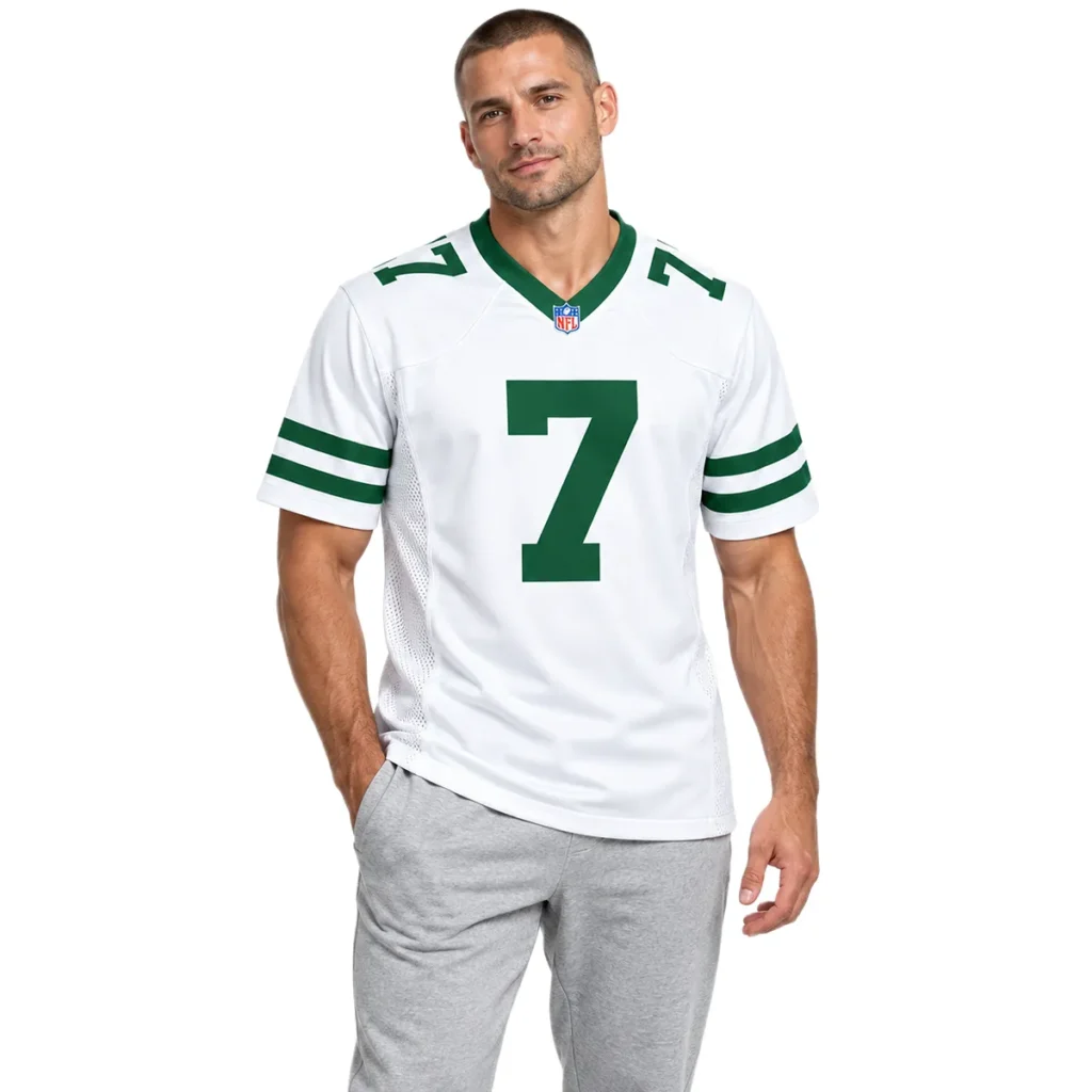Geno Smith New York Jets White Jersey 2026 Bold Name & Number
