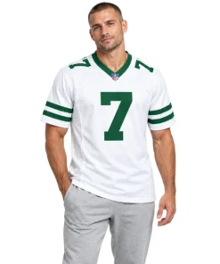 Geno Smith New York Jets White Jersey 2026 Bold Name & Number