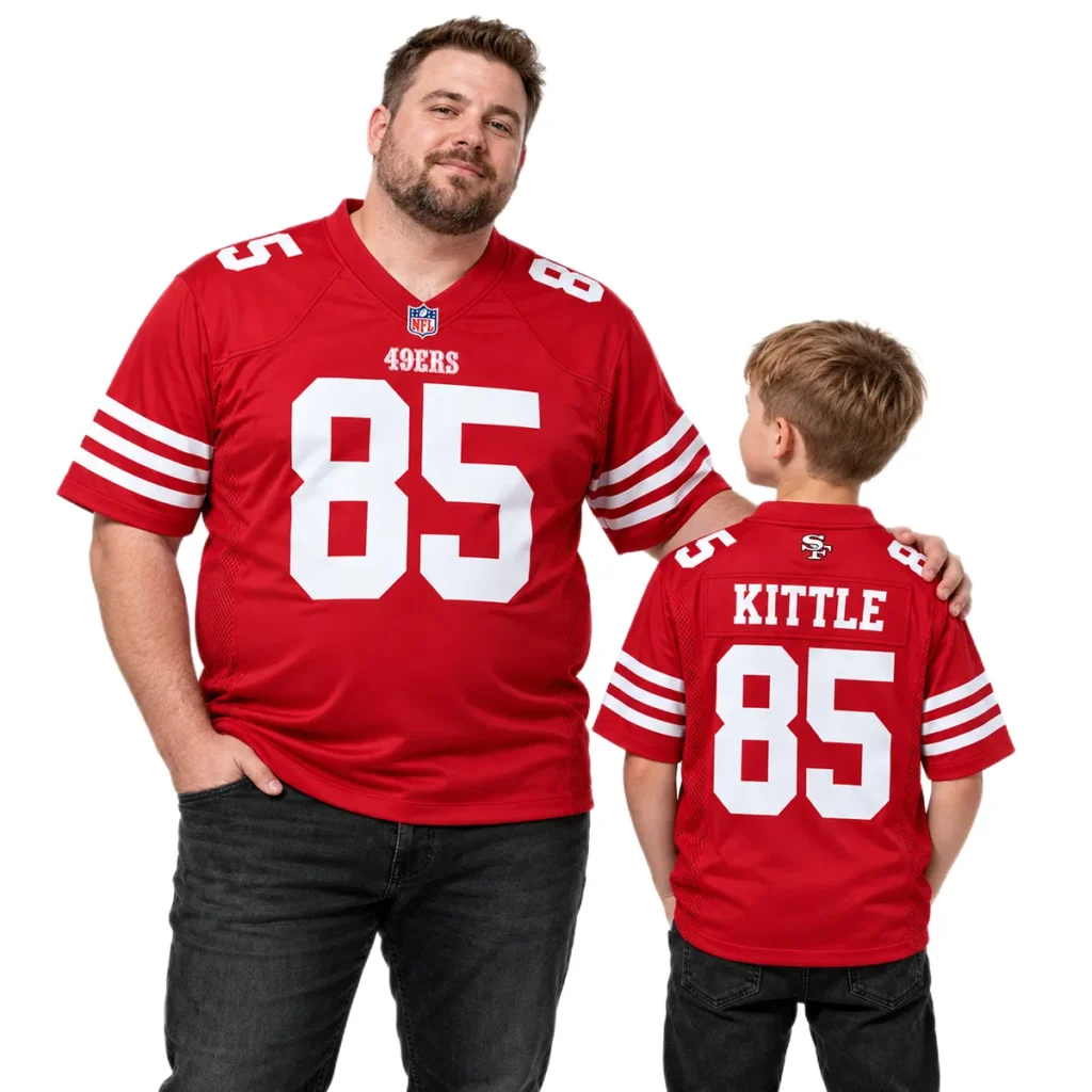 Red Kittle San Francisco 49ers Jersey Dynamic Style