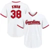 Guardians Steven Kwan Home Jersey Bold Name & Number
