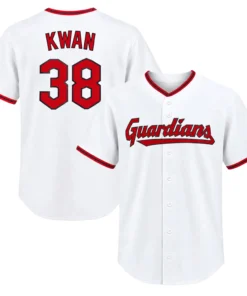 Guardians Steven Kwan Home Jersey Bold Name & Number