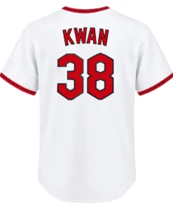 Guardians Steven Kwan Home Jersey Bold Name & Number