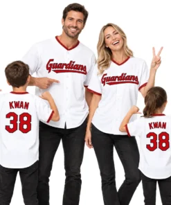 Guardians Steven Kwan Home Jersey Bold Name & Number