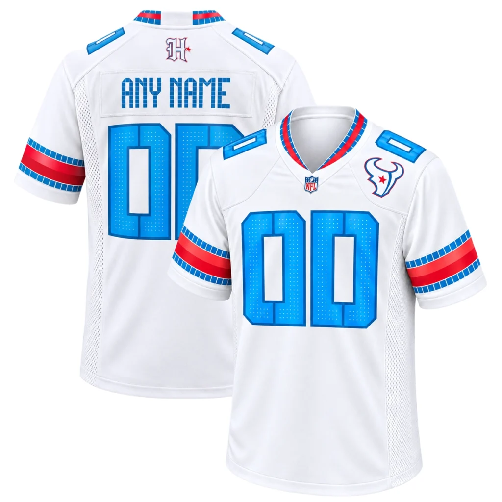 Houston Texans Custom White  Jersey Exclusive 2026 Rivalries