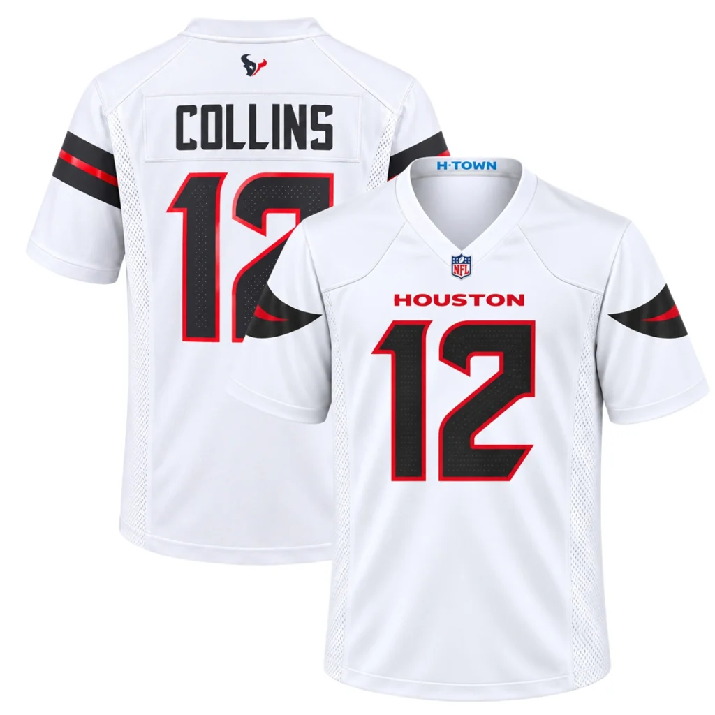 Houston Texans Nico Collins Jersey – Bold White 2026 Football Edition