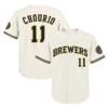 Jackson Chourio Brewers Cream Jersey 2026 Bold Fan Gear