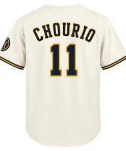 Jackson Chourio Brewers Cream Jersey 2026 Bold Fan Gear