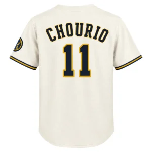 Jackson Chourio Brewers Cream Jersey 2026 Bold Fan Gear