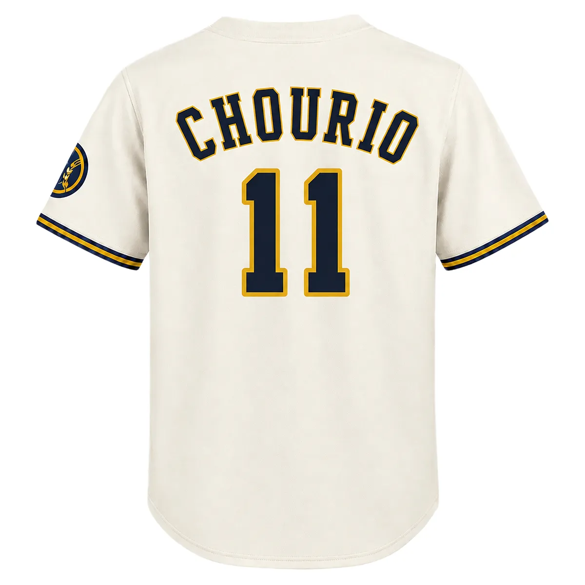 Jackson Chourio Brewers Cream Jersey 2026 Bold Fan Gear