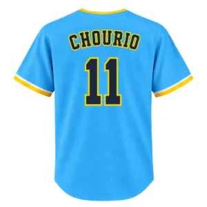 Jackson Chourio Brewers Jersey Back View Number 11