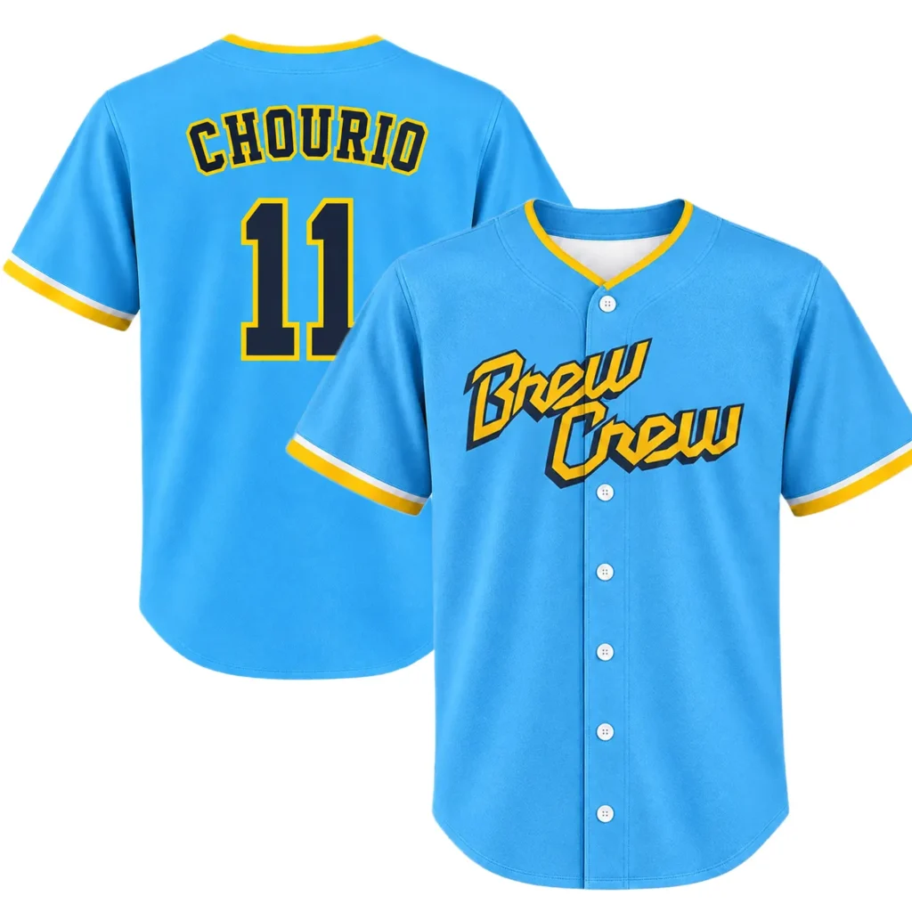 Jackson Chourio Jersey Brew Crew Elite Brewers Player Fan