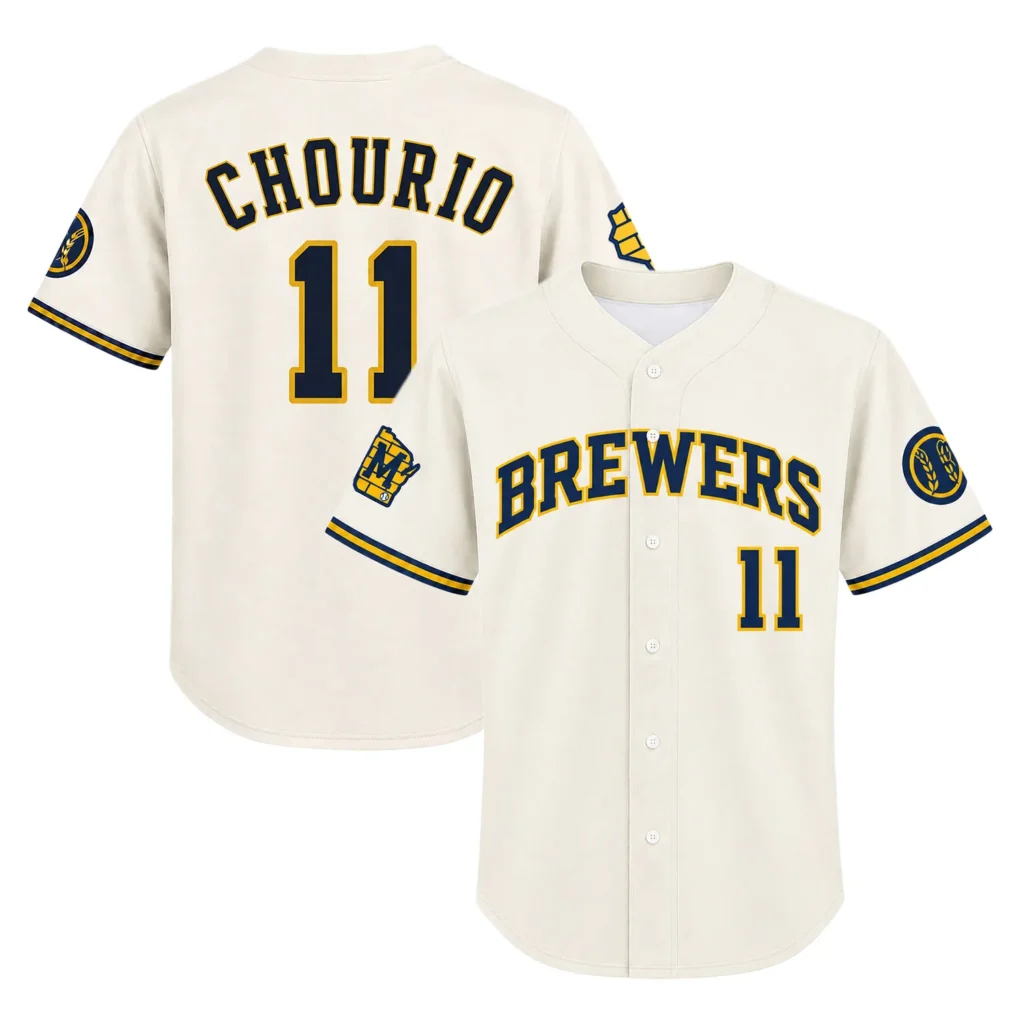Jackson Chourio Brewers Jersey Youth 2026 Dynamic Style