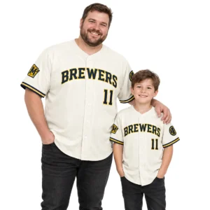 Jackson Chourio Brewers Jersey Youth 2026 Dynamic Style