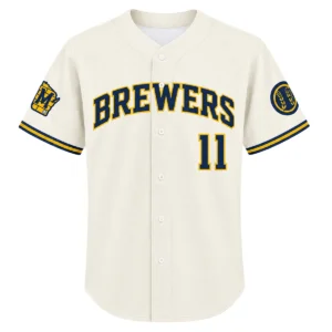 Jackson Chourio Brewers Jersey Youth 2026 Dynamic Style