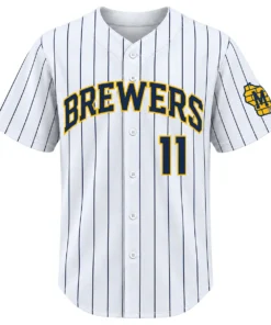 Jackson Chourio Brewers White Jersey 2026 Signature Epic Gear