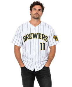 Jackson Chourio Brewers White Jersey 2026 Signature Epic Gear