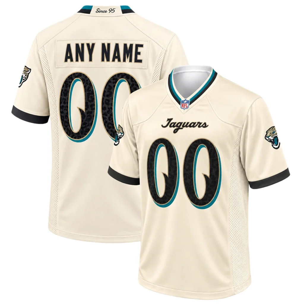 Jacksonville Jaguars Natural Custom Jersey – Bold 2026 Rivalries Collection