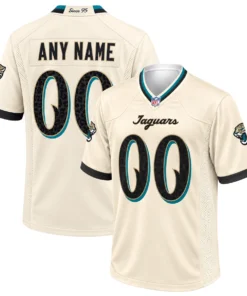 Jacksonville Jaguars Natural Custom Jersey – Bold 2026 Rivalries Collection