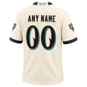 Jacksonville Jaguars Natural Custom Jersey – Bold 2026 Rivalries Collection