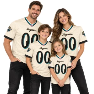 Jacksonville Jaguars Natural Custom Jersey – Bold 2026 Rivalries Collection