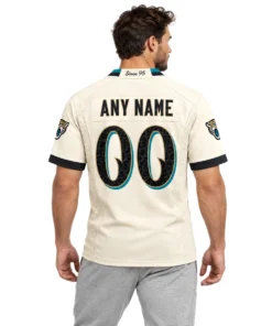 Jacksonville Jaguars Natural Custom Jersey – Bold 2026 Rivalries Collection