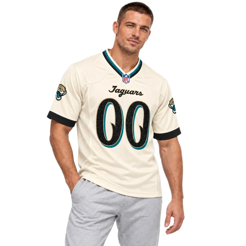 Jacksonville Jaguars Natural Custom Jersey – Bold 2026 Rivalries Collection